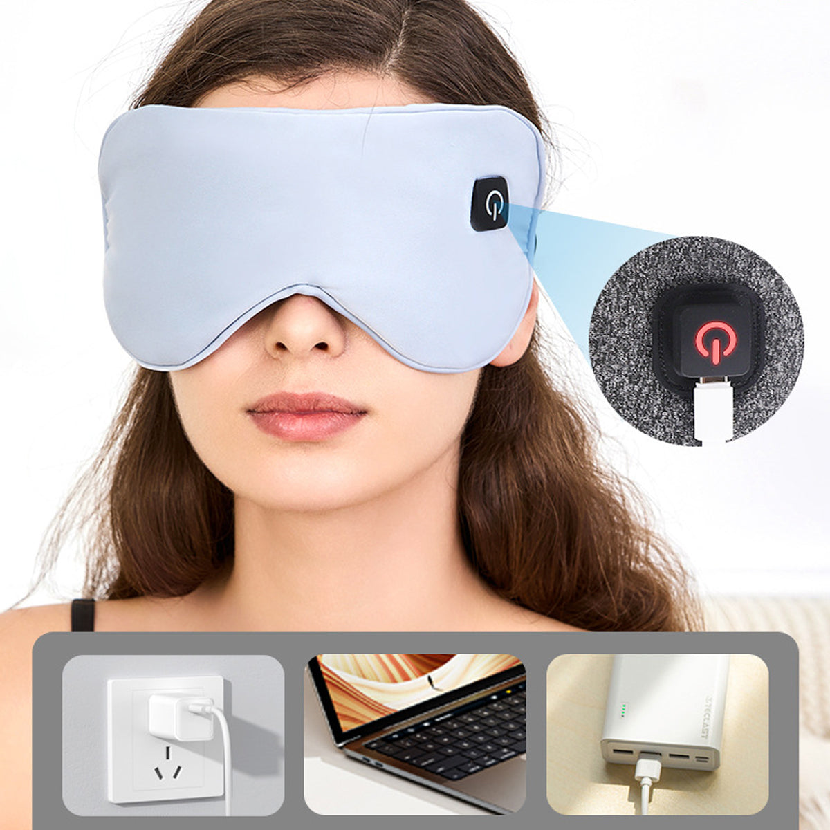 Soothing And Relaxing For Your Eyes Only USB Wireless Warm Compress Eye Mask
