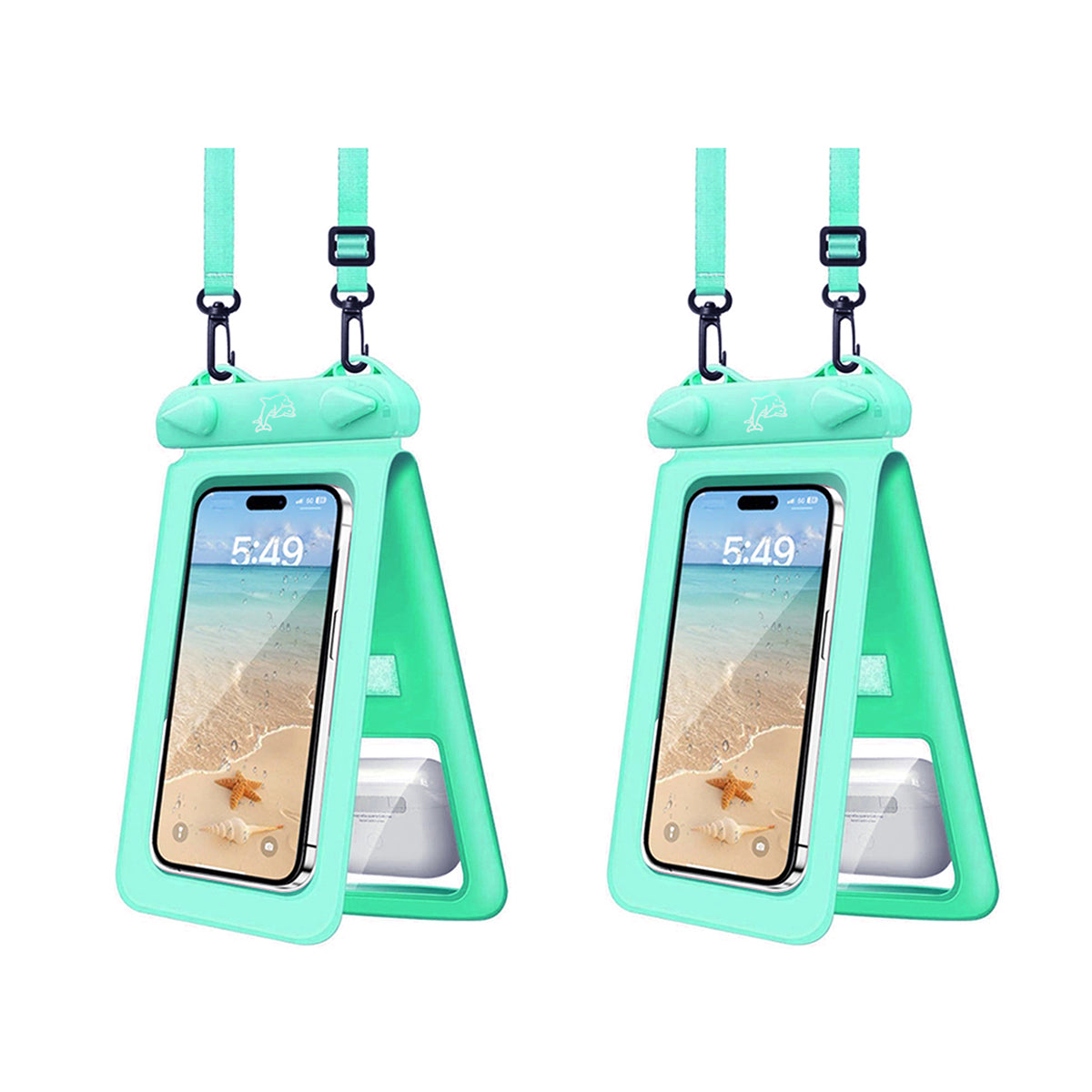 Smart Choice Two Pak Waterproof Transparent Pouches With Style And Practicality