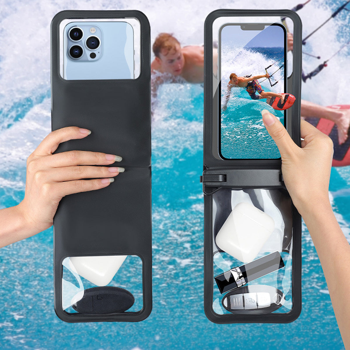 Smart Choice Two Pak Waterproof Transparent Pouches With Style And Practicality Vista Shops