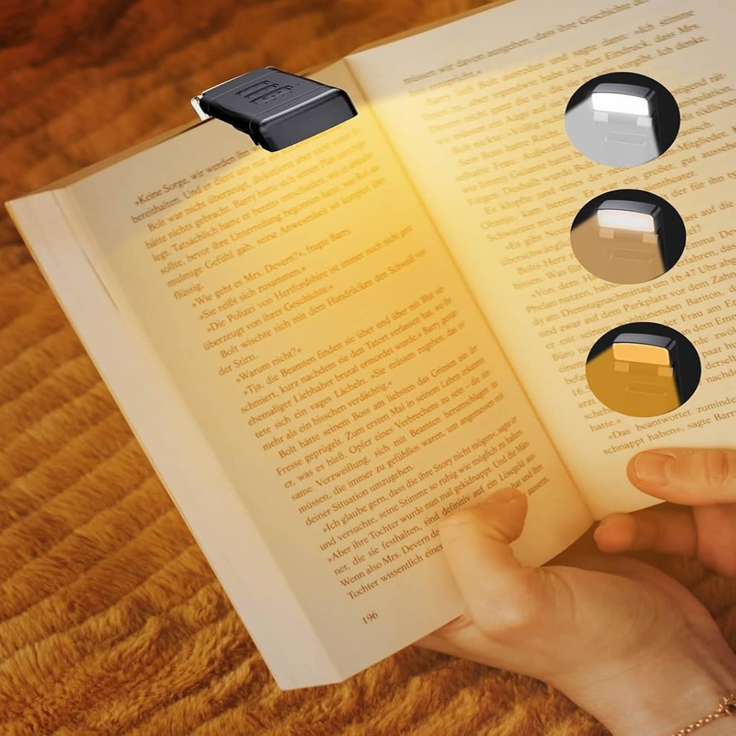 Reading light with stand