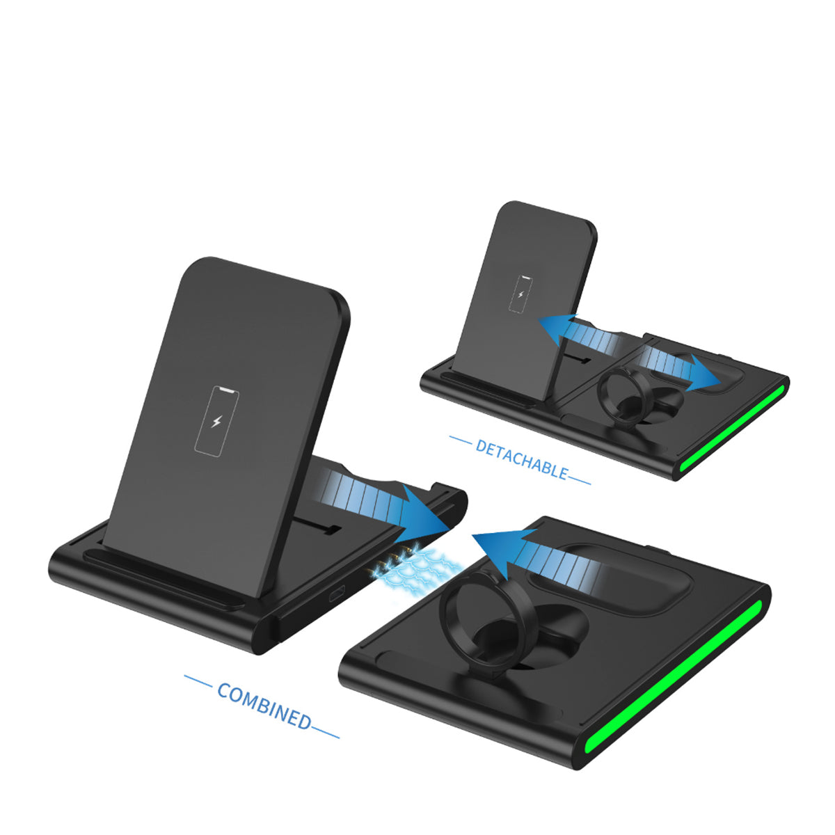 Magnetic Power Tiles 4 In 1 Wireless Charging Station Vista Shops