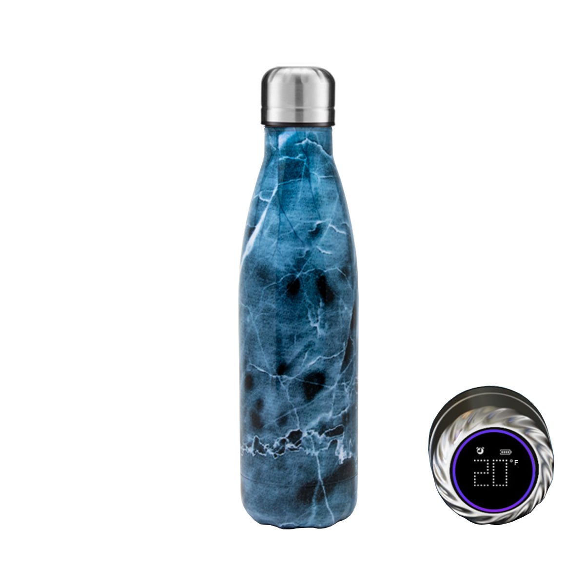 Aquaala UV Water Bottle With Temp Cap Vista Shops