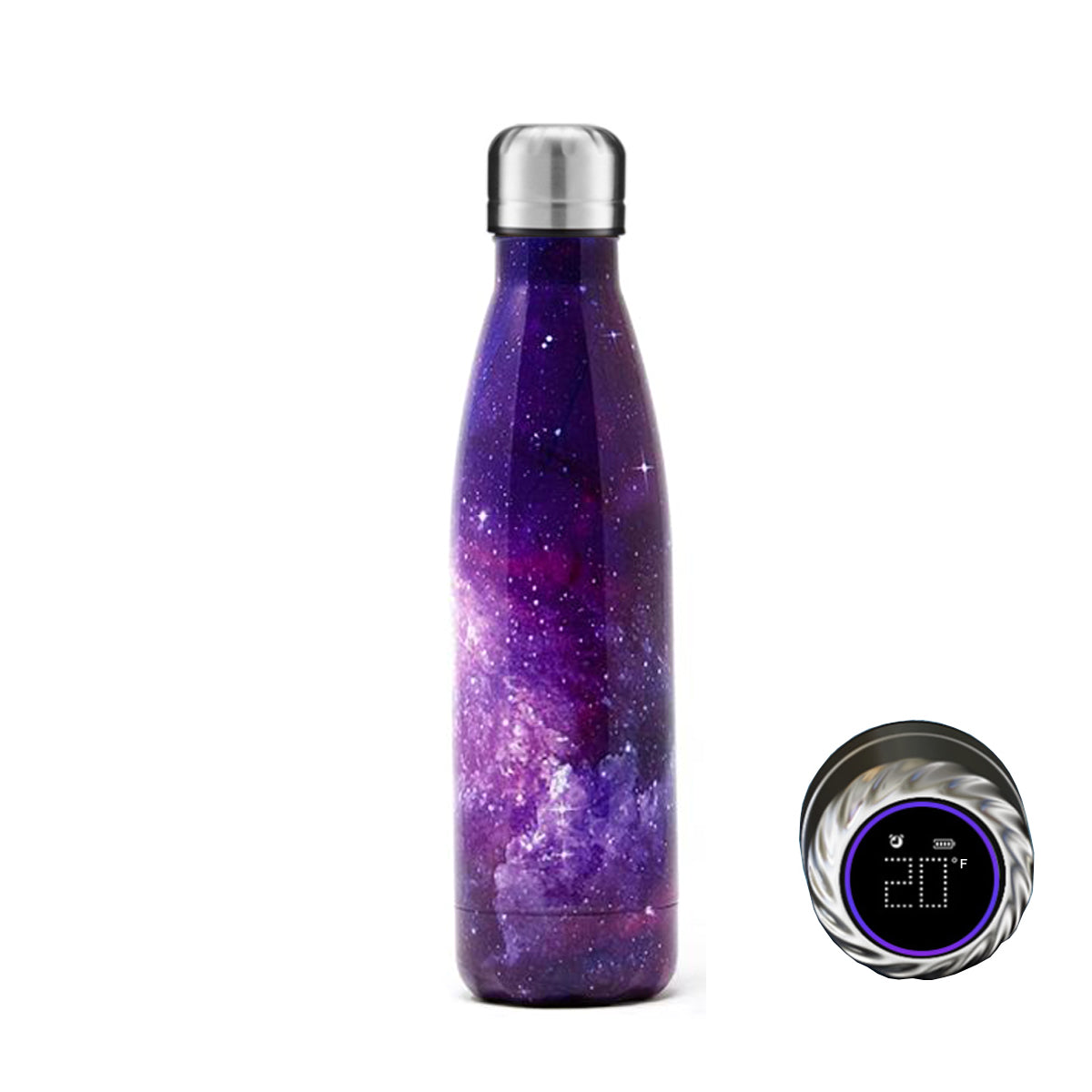 Aquaala UV Water Bottle With Temp Cap Vista Shops