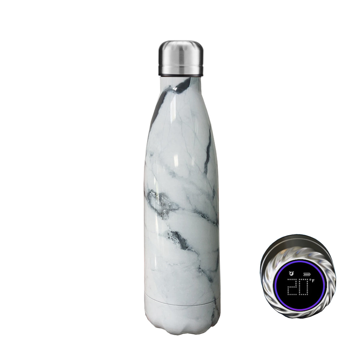 Aquaala UV Water Bottle With Temp Cap Vista Shops