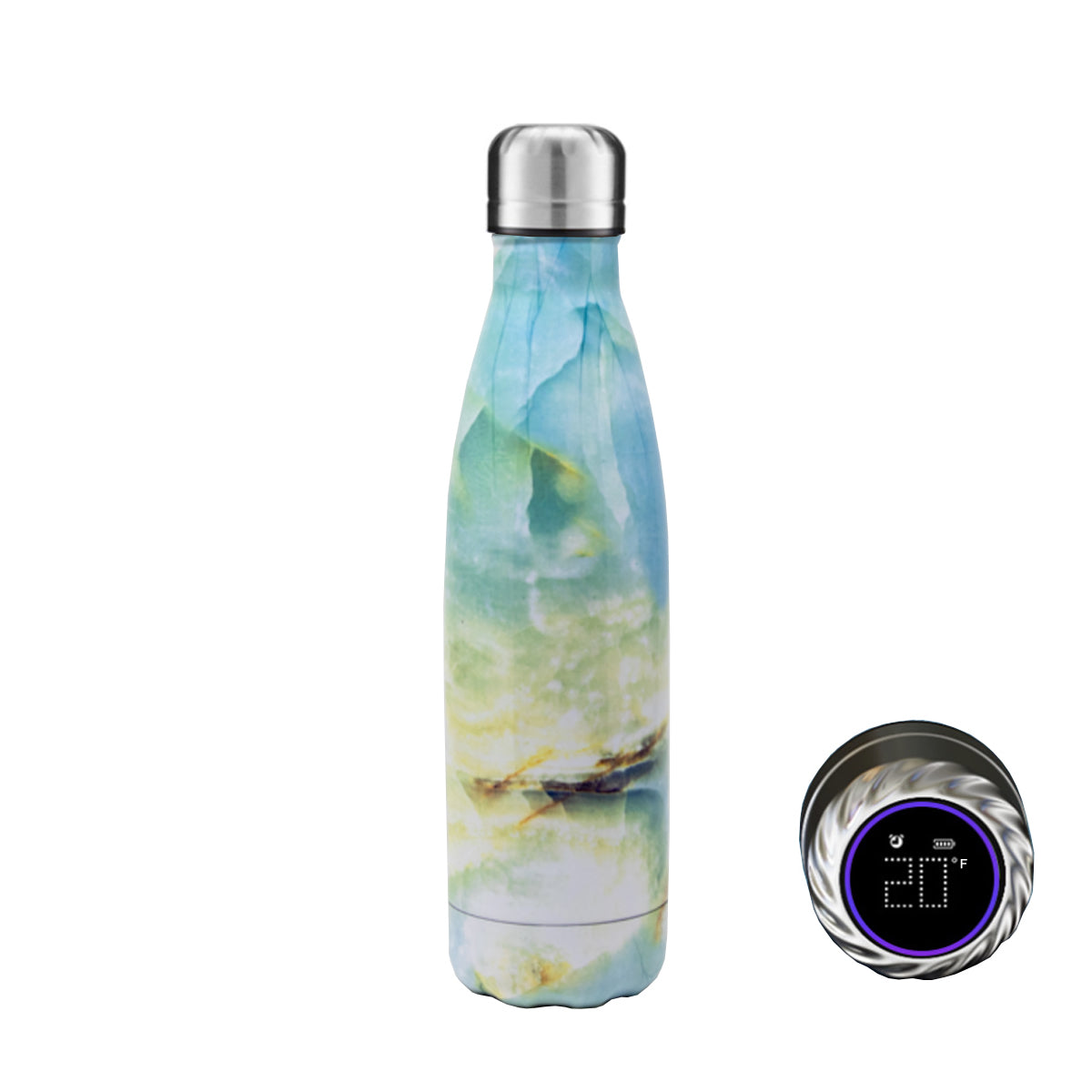 Aquaala UV Water Bottle With Temp Cap Vista Shops