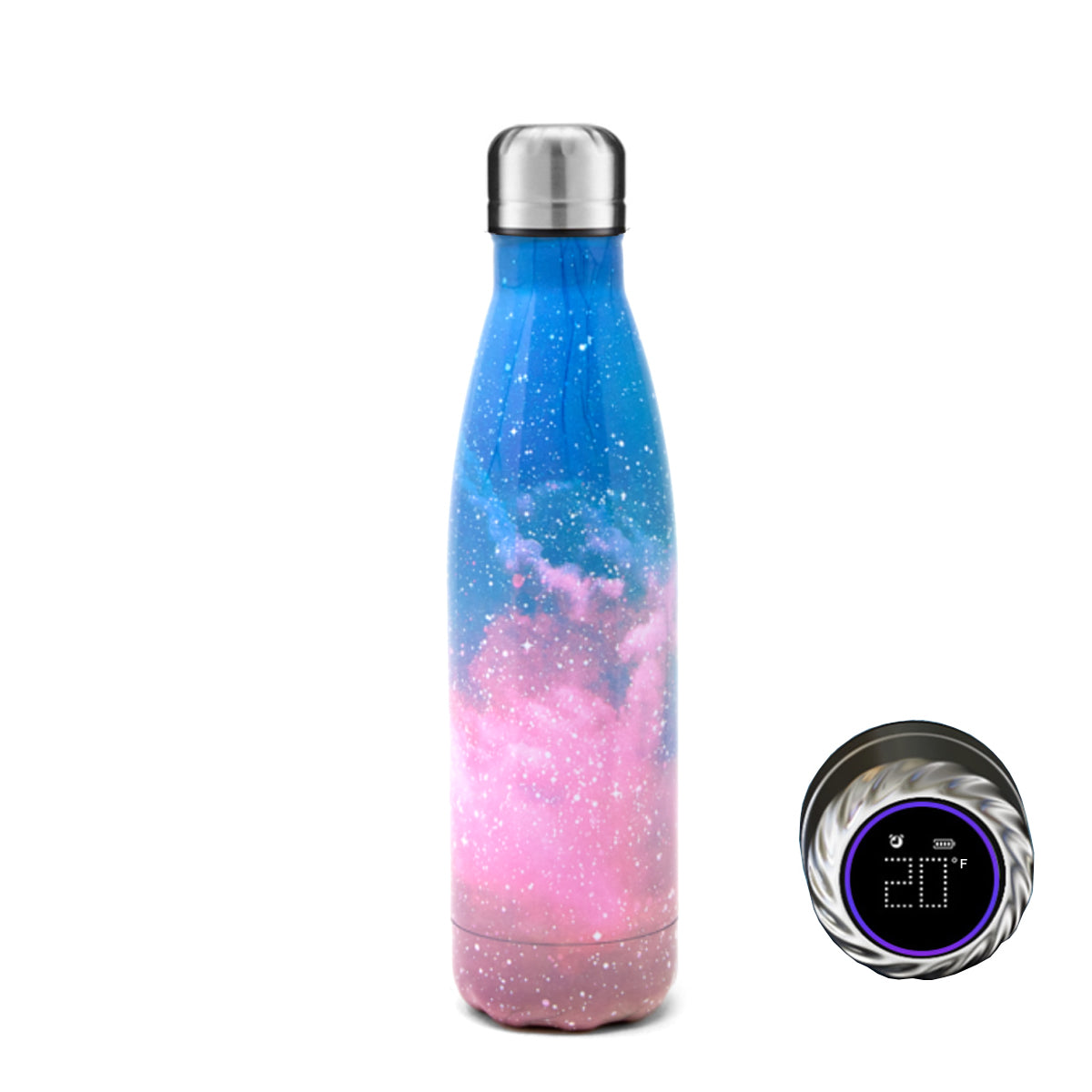 Aquaala UV Water Bottle With Temp Cap Vista Shops