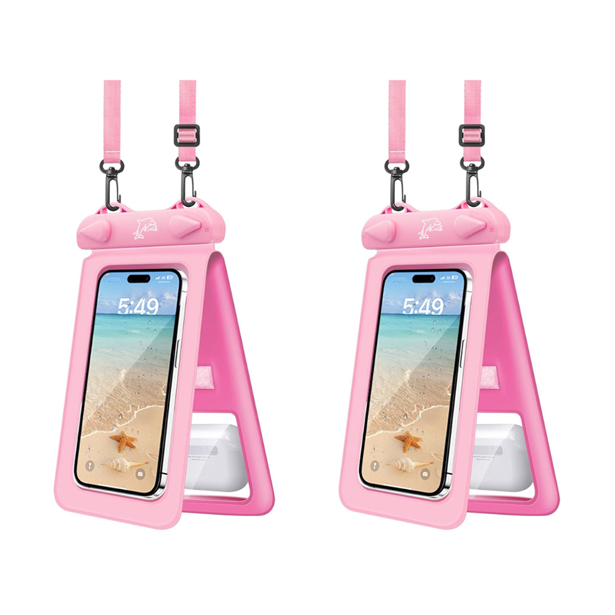Smart Choice Two Pak Waterproof Transparent Pouches With Style And Practicality