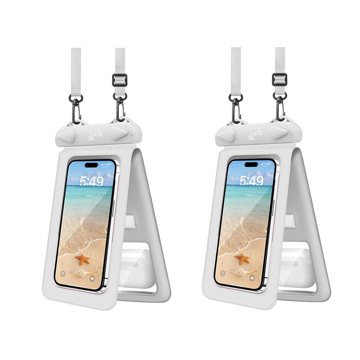 Smart Choice Two Pak Waterproof Transparent Pouches With Style And Practicality