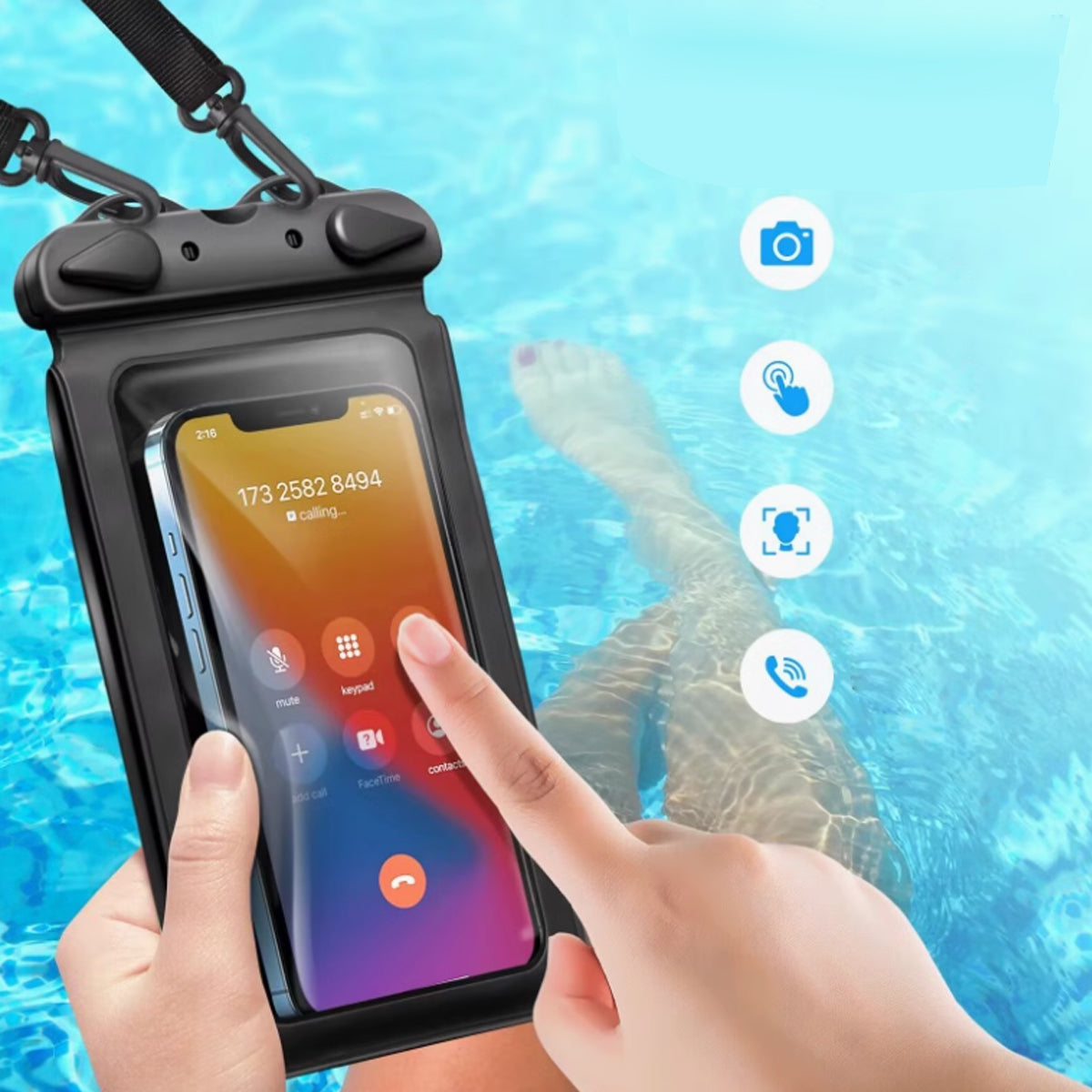 Smart Choice Two Pak Waterproof Transparent Pouches With Style And Practicality