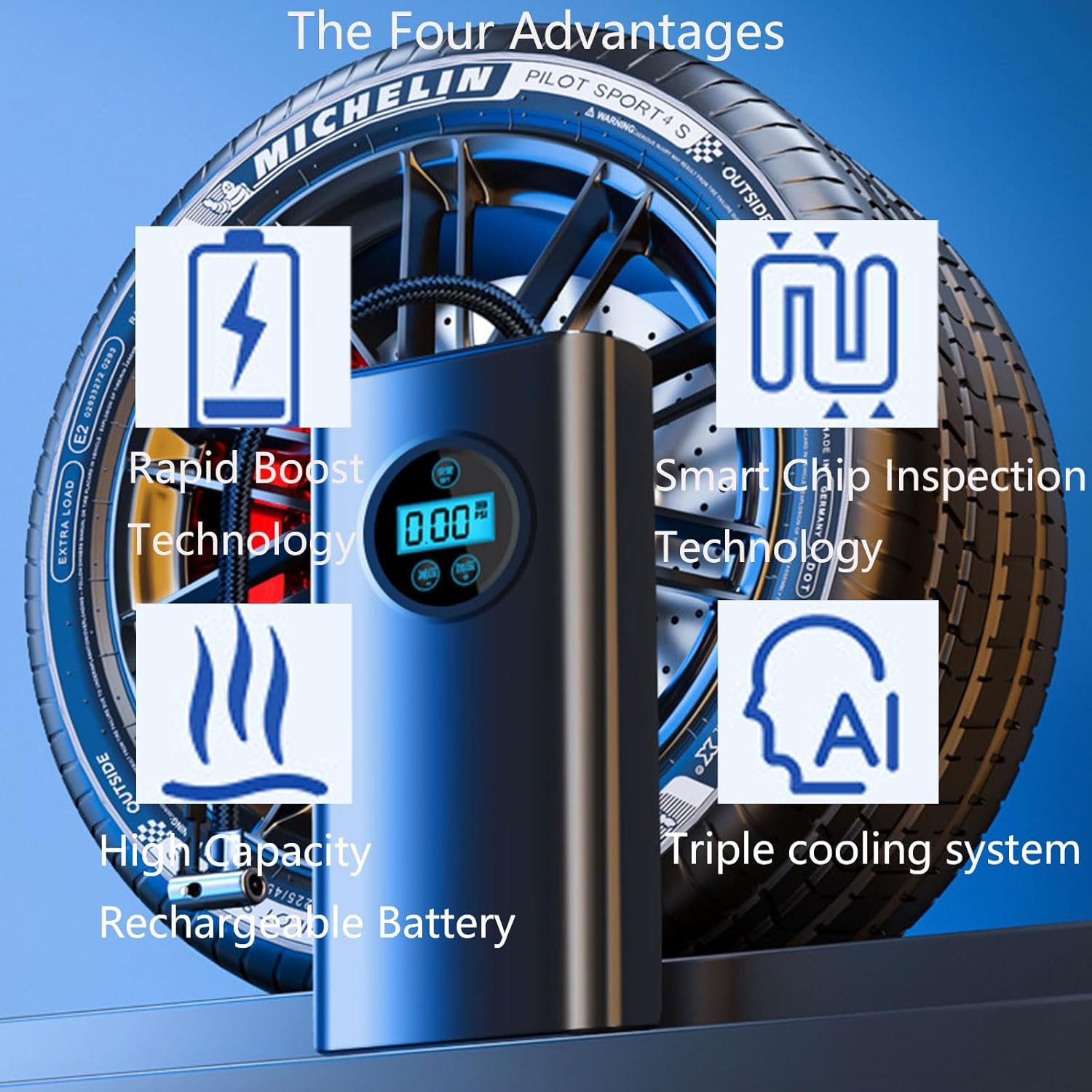 Smart Inflator Air Pump Multi -Purpose And Portable Vista Shops