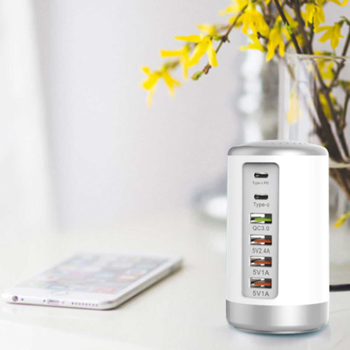 Tower USB With 6 High Speed Charging Ports Vista Shops