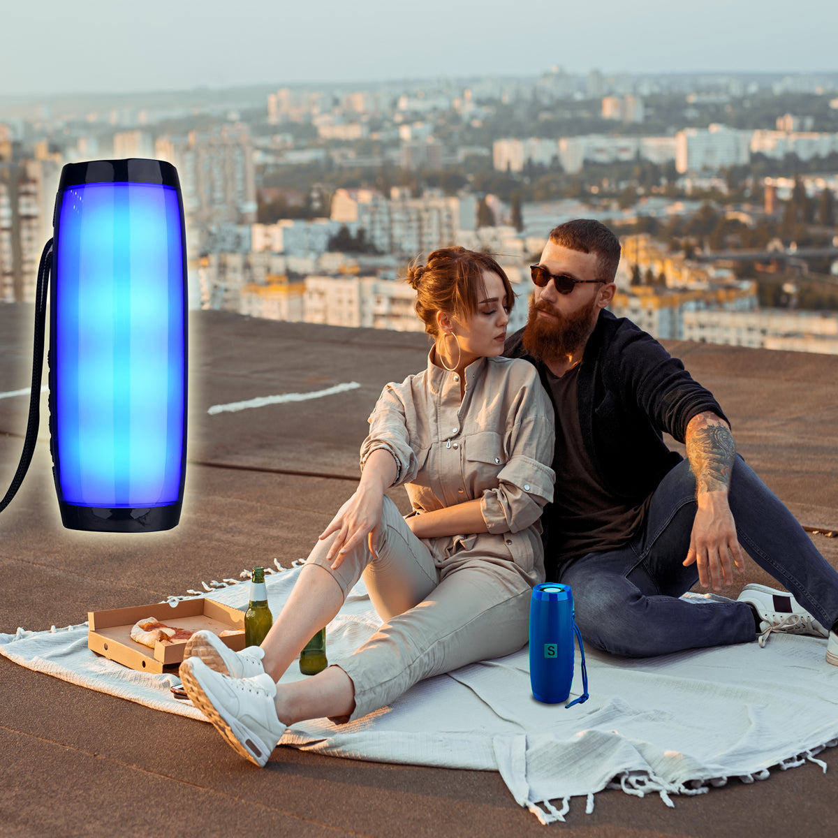 Rainbow LED Bluetooth Speakers In Vibrant Colors Vista Shops