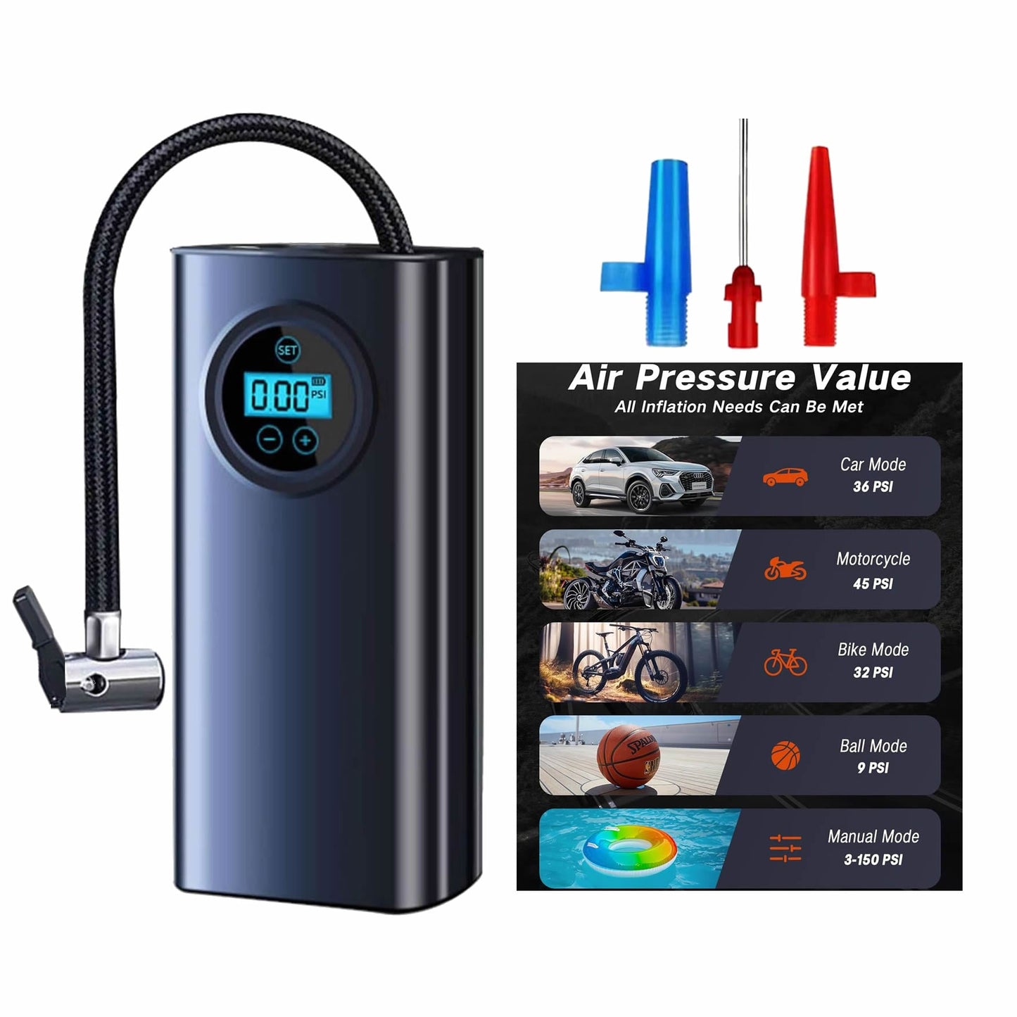 Smart Inflator Wireless Air Pump Multi -Purpose And Portable