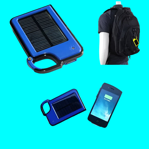 Clip-on Tag Along Solar Charger For Your Smartphone Vista Shops